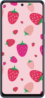 TPU чехол Полунички для Xiaomi Redmi Note 11T 5G - 4332b-3850 изображение 