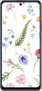 TPU чехол Цветочный фон v2 для Xiaomi Redmi Note 11 5G - 5472b-3849 изображение 