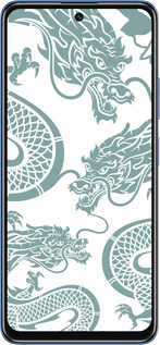TPU чехол Дракон для Xiaomi Redmi Note 11 5G - 5476b-3849 изображение 