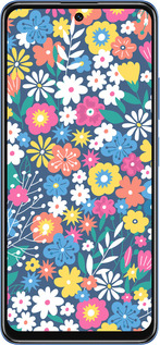 TPU чехол Цветочный фон v4 для Xiaomi Redmi Note 11T 5G - 5494b-3850 изображение 