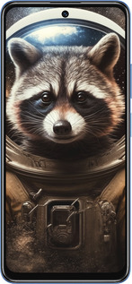 TPU чехол Raccoon austronaut для Xiaomi Redmi Note 11T 5G - 5581b-3850 изображение 