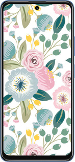 TPU чехол Цветочные обои v2 для Xiaomi Redmi Note 11S 5G - 5602b-2890 изображение 