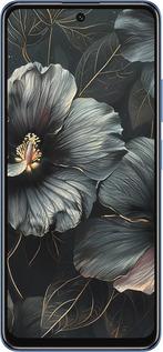 TPU чехол Чорні квіти для Xiaomi Redmi Note 11 5G - 6031b-3849 изображение 