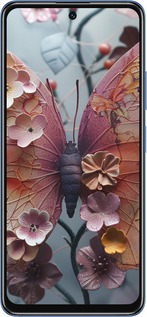 TPU чехол Fairy Butterfly для Xiaomi Redmi Note 11 5G - 6048b-3849 изображение 
