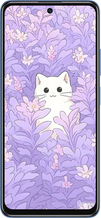 TPU чехол Котик в цветах для Xiaomi Redmi Note 11S 5G - 6390b-2890 изображение 