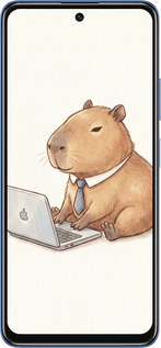 TPU чехол Funny Capybara CEO Working для Xiaomi Redmi Note 11T 5G - 6777b-3850 изображение 