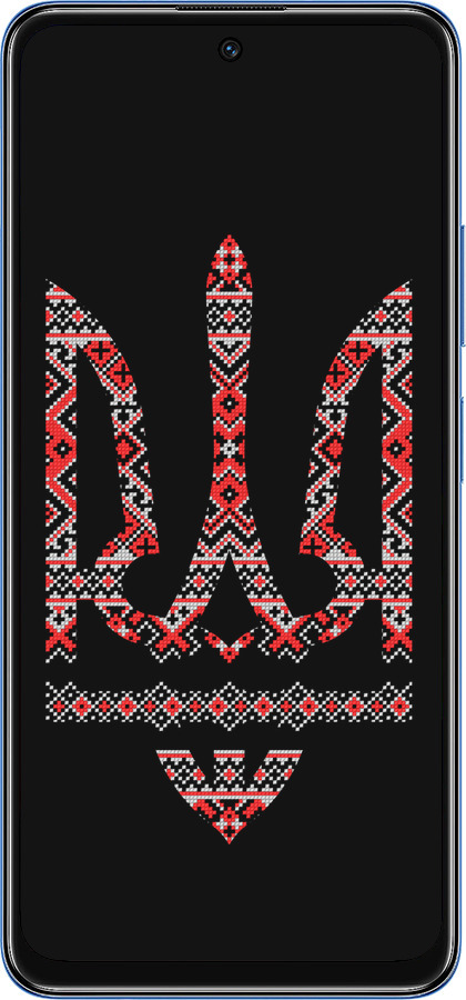 TPU чехол Герб - вышиванка на черном фоне для Xiaomi Poco M4 Pro 5G - 1196b-3851 изображение 