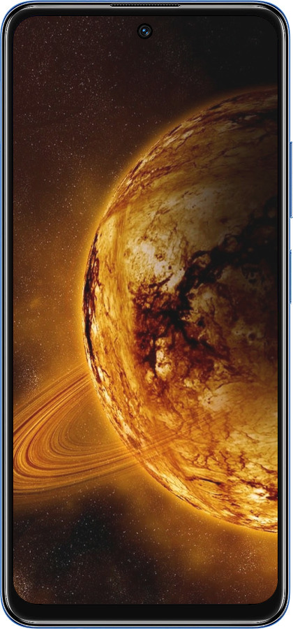 TPU чехол Жёлтый Сатурн для Xiaomi Redmi Note 11 5G - 170b-3849 изображение 