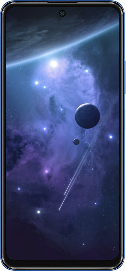 TPU чехол Планети в синьому космосі для Xiaomi Redmi Note 11S 5G - 171b-2890 изображение 