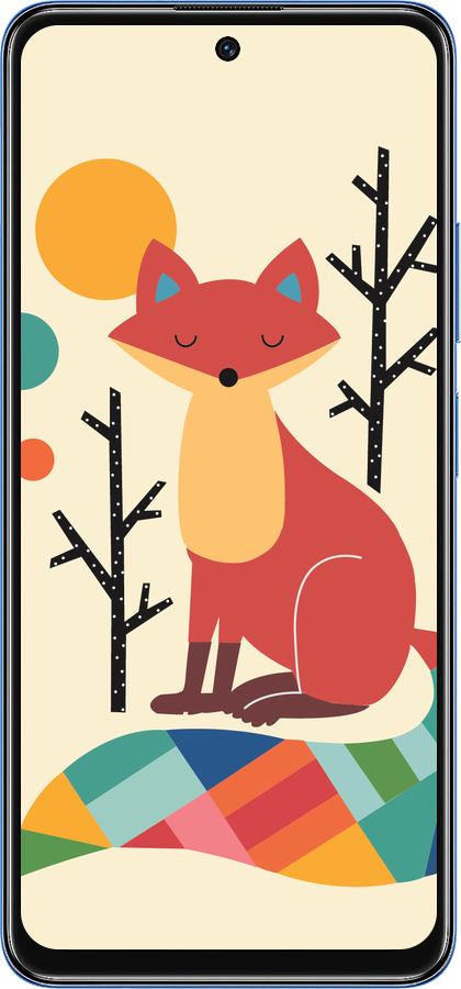 TPU чехол Rainbow fox для Xiaomi Redmi Note 11 5G - 4010b-3849 изображение 