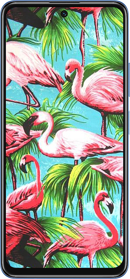 TPU чехол Tropical background для Xiaomi Redmi Note 11T 5G - 4016b-3850 изображение 