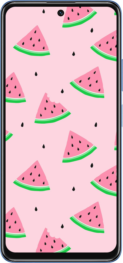 TPU чехол Рожевий кавун для Xiaomi Redmi Note 11S 5G - 4314b-2890 изображение 