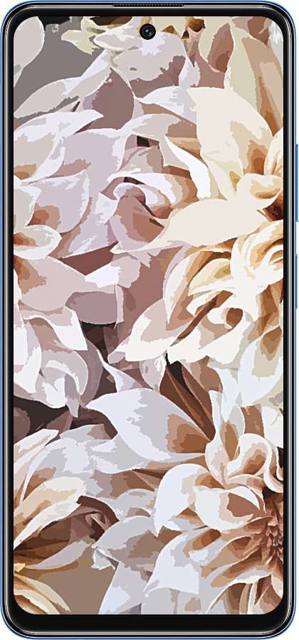 TPU чехол пионы акварелью для Xiaomi Redmi Note 11T 5G - 4376b-3850 изображение 