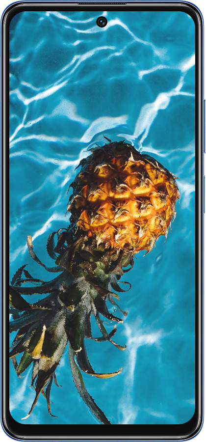 TPU чехол Ананас на воді для Xiaomi Poco M4 Pro 5G - 4384b-3851 изображение 