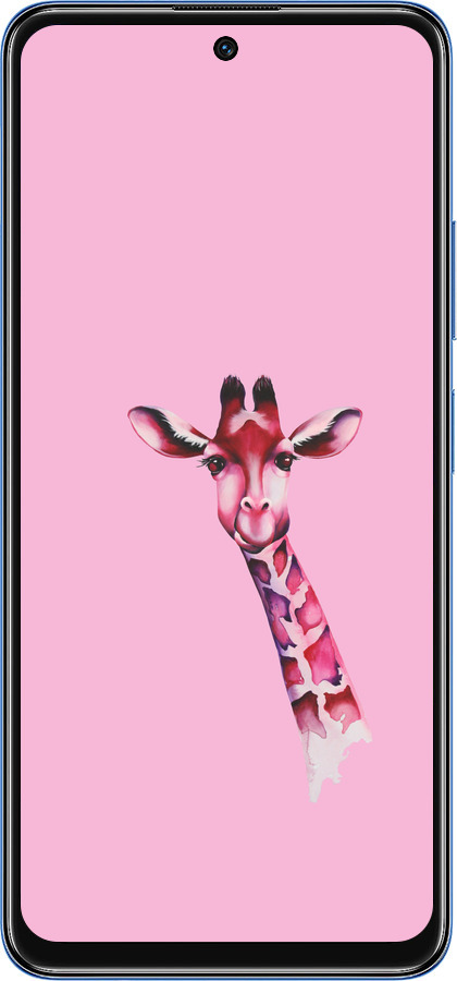 TPU чехол Розовая жирафа для Xiaomi Redmi Note 11S 5G - 4441b-2890 изображение 