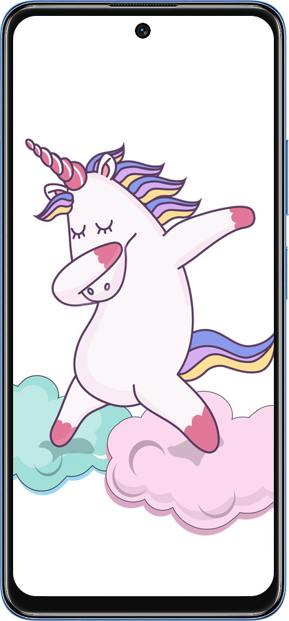 TPU чехол Единорог для Xiaomi Redmi Note 11S 5G - 4702b-2890 изображение 