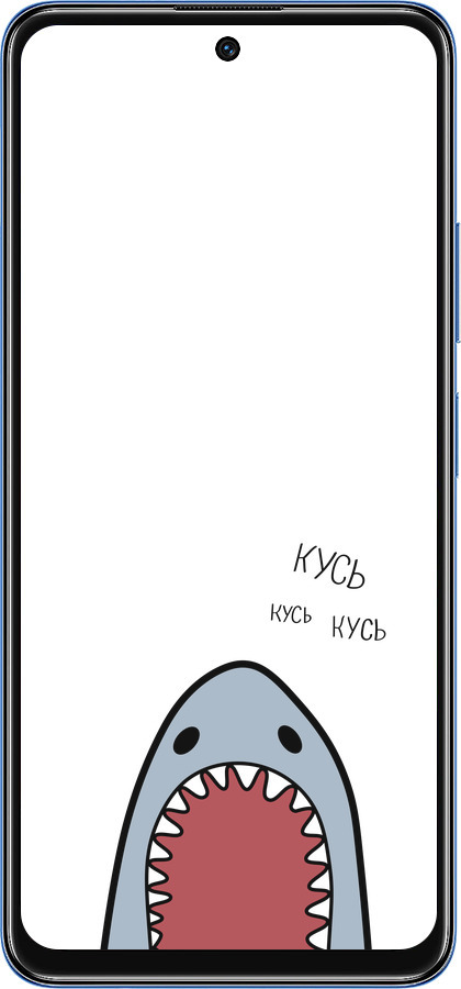 TPU чехол Акула для Xiaomi Redmi Note 11 5G - 4870b-3849 изображение 