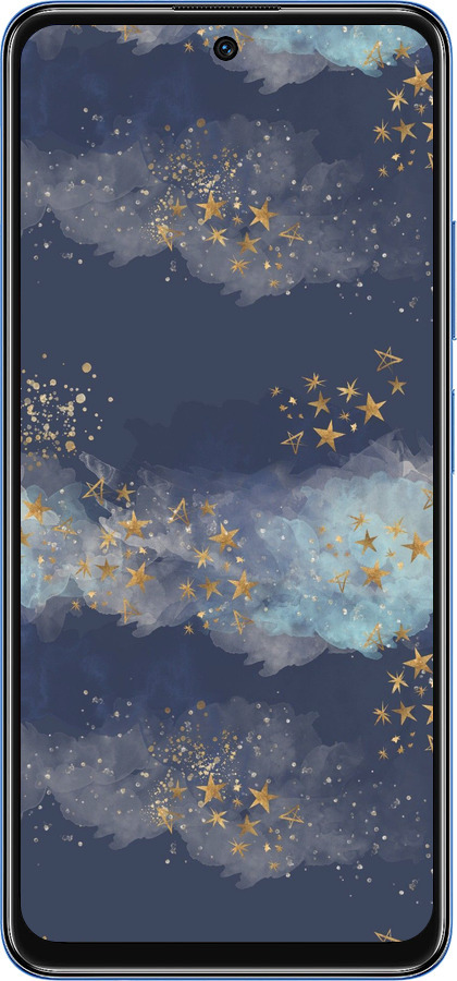 TPU чехол Ночь золотые звезды для Xiaomi Redmi Note 11 5G - 5421b-3849 изображение 