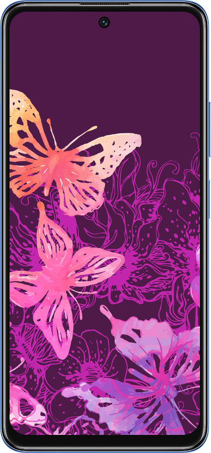 TPU чехол Метелики v2 для Xiaomi Redmi Note 11T 5G - 5475b-3850 изображение 