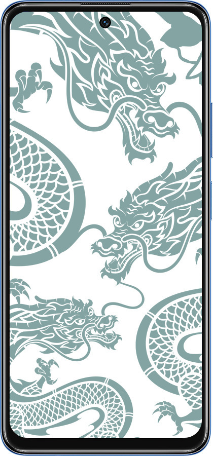 TPU чехол Дракон для Xiaomi Redmi Note 11 5G - 5476b-3849 изображение 