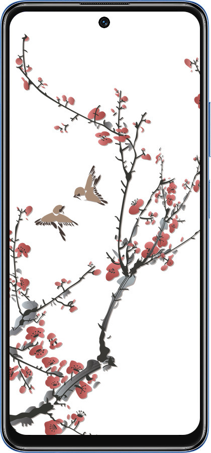 TPU чехол Сакура v2 для Xiaomi Redmi Note 11S 5G - 5538b-2890 изображение 