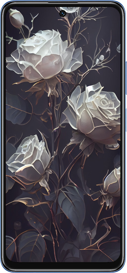TPU чехол Розы 2 для Xiaomi Redmi Note 11S 5G - 5550b-2890 изображение 