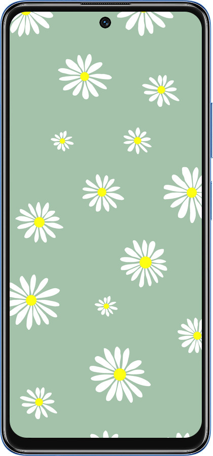 TPU чехол Ромашки v4 для Xiaomi Redmi Note 11 5G - 5603b-3849 изображение 