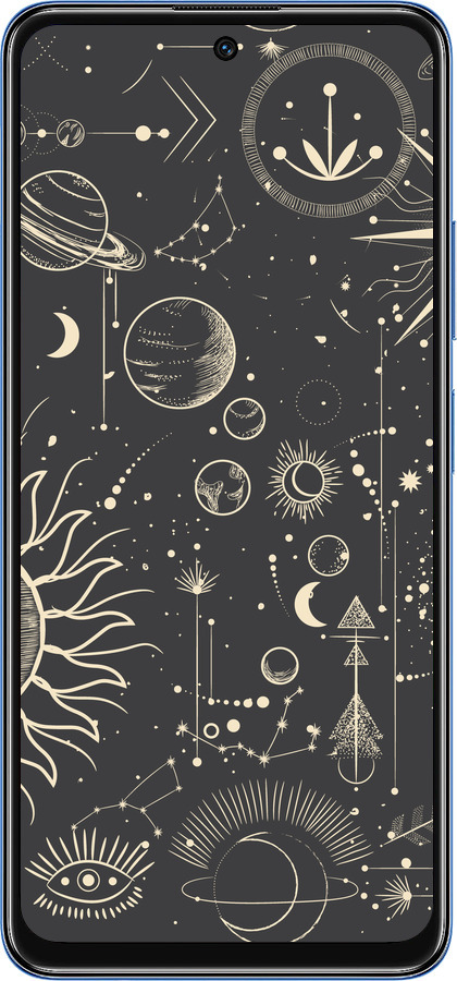 TPU чехол Фаза місяця для Xiaomi Redmi Note 11S 5G - 5605b-2890 изображение 