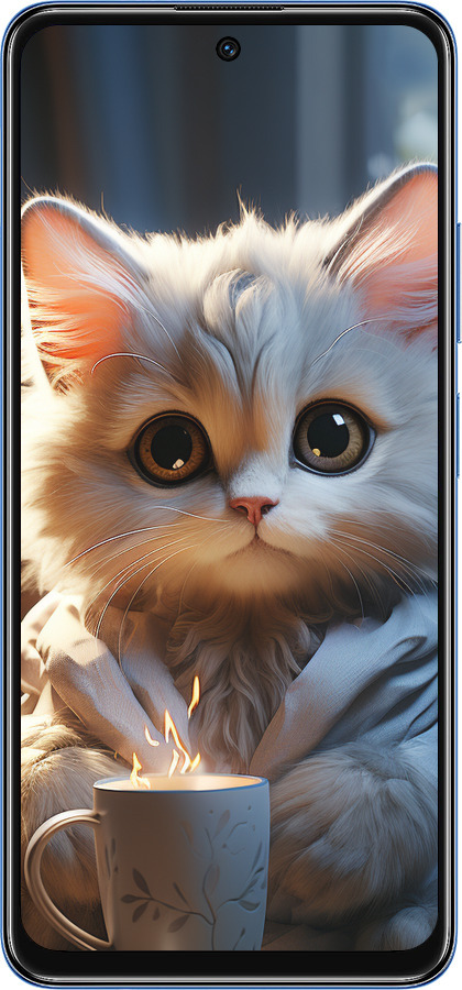 TPU чехол White cat для Xiaomi Redmi Note 11T 5G - 5646b-3850 изображение 