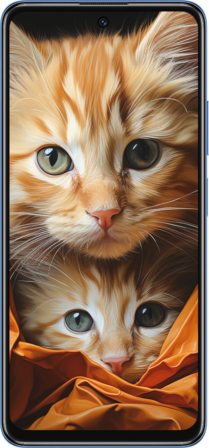 TPU чехол Котики 2 для Xiaomi Redmi Note 11 5G - 5664b-3849 изображение 