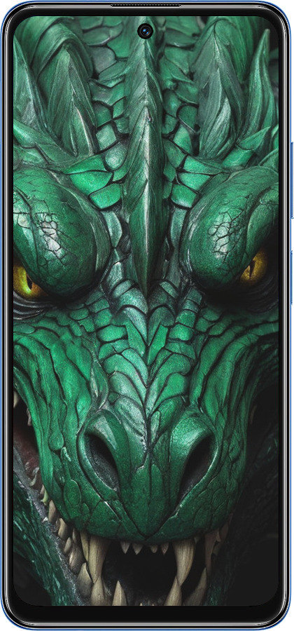 TPU чехол Зелёный дракон v2 для Xiaomi Redmi Note 11 5G - 5817b-3849 изображение 