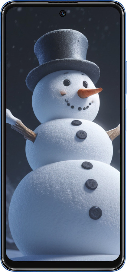 TPU чехол Сніговик для Xiaomi Poco M4 Pro 5G - 5826b-3851 изображение 