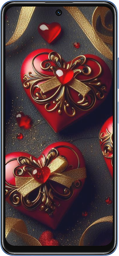 TPU чехол Сердечки v4 для Xiaomi Poco M4 Pro 5G - 5834b-3851 изображение 