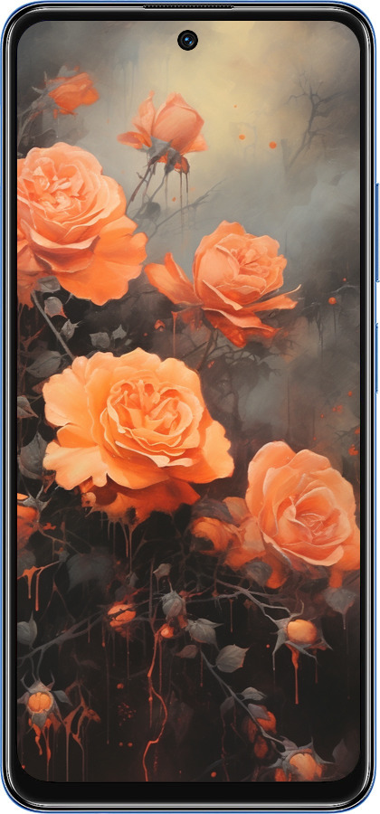 TPU чехол Оранжеві троянди для Xiaomi Redmi Note 11 5G - 5944b-3849 изображение 