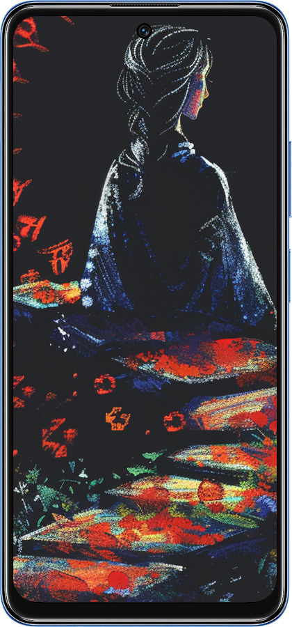 TPU чехол Мечтательная девушка для Xiaomi Redmi Note 11S 5G - 6042b-2890 изображение 