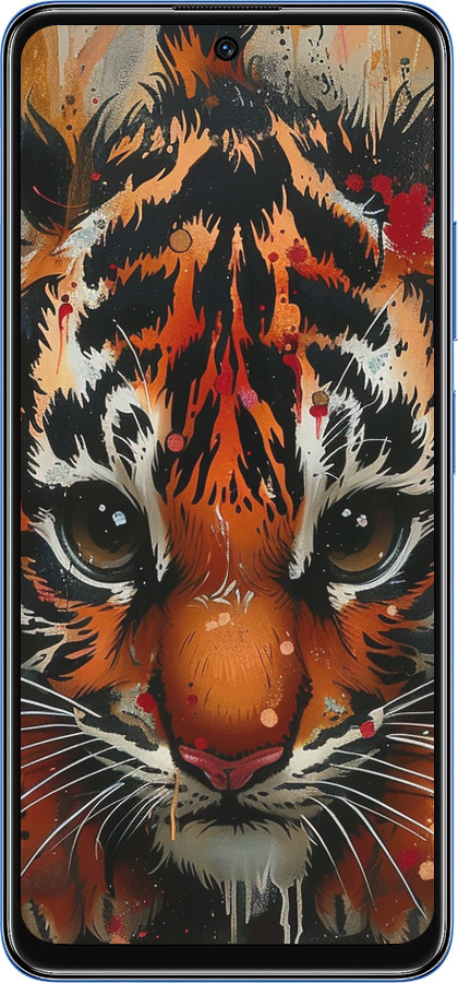 TPU чехол Mini tiger для Xiaomi Redmi Note 11 5G - 6052b-3849 изображение 