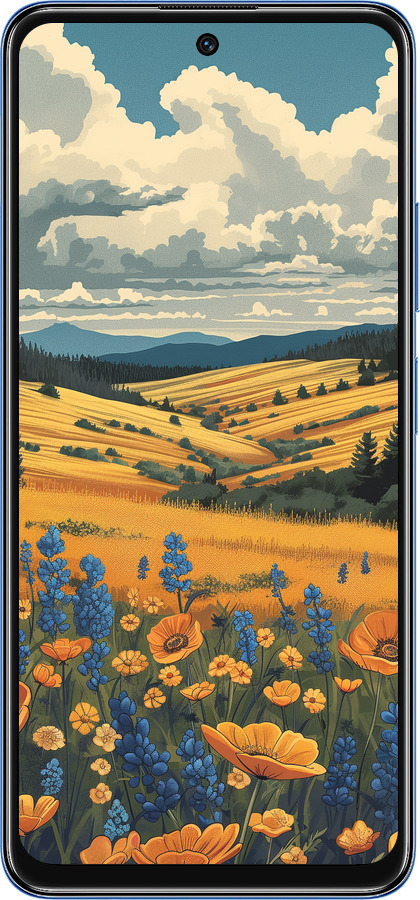 TPU чехол Украинское поле для Xiaomi Redmi Note 11S 5G - 6082b-2890 изображение 