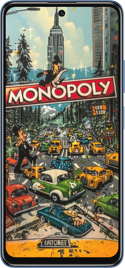 TPU чехол Городской драйв Monopoly для Xiaomi Redmi Note 11 5G - 6088b-3849 изображение 