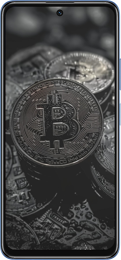 TPU чехол Black Bitcoin для Xiaomi Redmi Note 11S 5G - 6090b-2890 изображение 