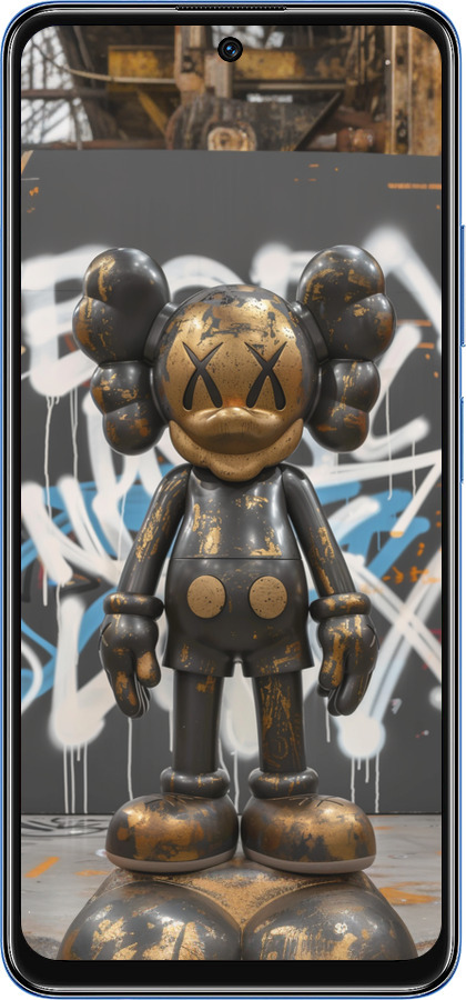 TPU чехол Bronze kaws v3 для Xiaomi Redmi Note 11 5G - 6099b-3849 изображение 