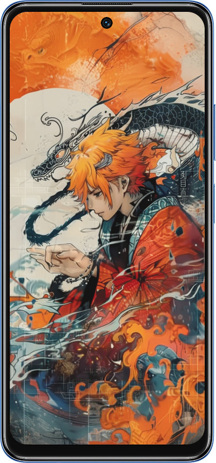 TPU чехол Зеницу Агацума для Xiaomi Redmi Note 11 5G - 6114b-3849 изображение 