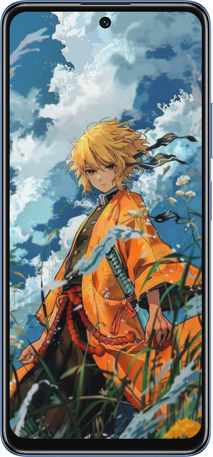 TPU чехол Zenitsu Agatsuma для Xiaomi Redmi Note 11S 5G - 6117b-2890 изображение 