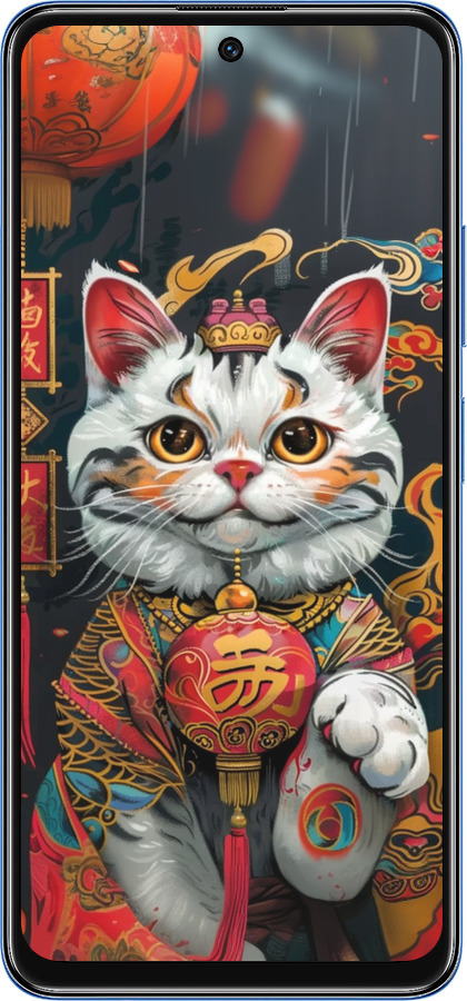 TPU чехол China Cat v2 для Xiaomi Redmi Note 11 5G - 6135b-3849 изображение 