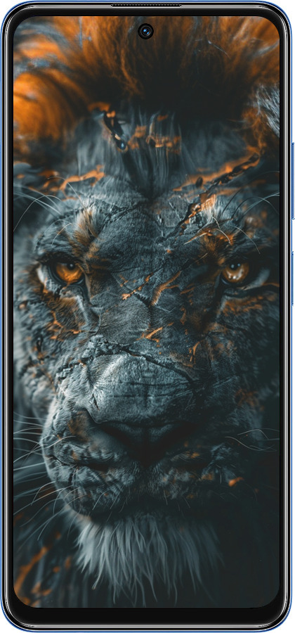 TPU чехол Пламенный лев для Xiaomi Redmi Note 11T 5G - 6153b-3850 изображение 