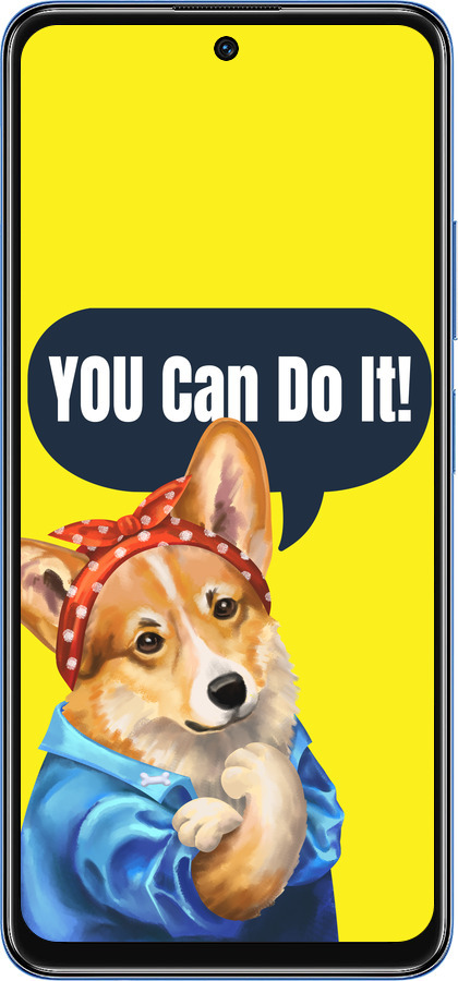 TPU чехол чехол с корги You Can Do It для Xiaomi Redmi Note 11 5G - 6184b-3849 изображение 
