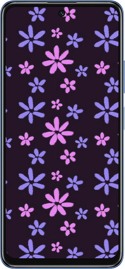 TPU чехол з квітами для Xiaomi Redmi Note 11 5G - 6258b-3849 изображение 