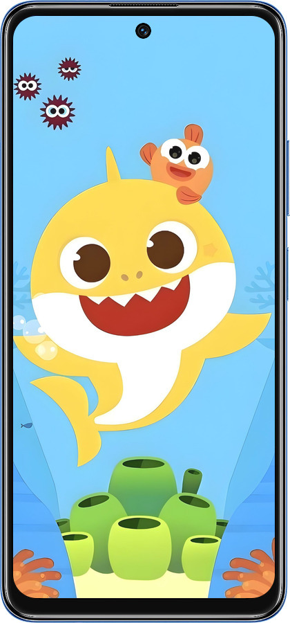 TPU чехол Бейби Шарк для Xiaomi Redmi Note 11S 5G - 6303b-2890 изображение 