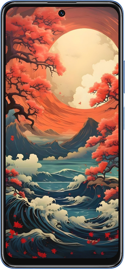 TPU чехол Природа японии для Xiaomi Redmi Note 11 5G - 6327b-3849 изображение 