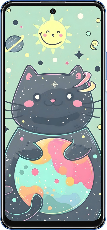 TPU чехол Милый котик для Xiaomi Redmi Note 11S 5G - 6364b-2890 изображение 