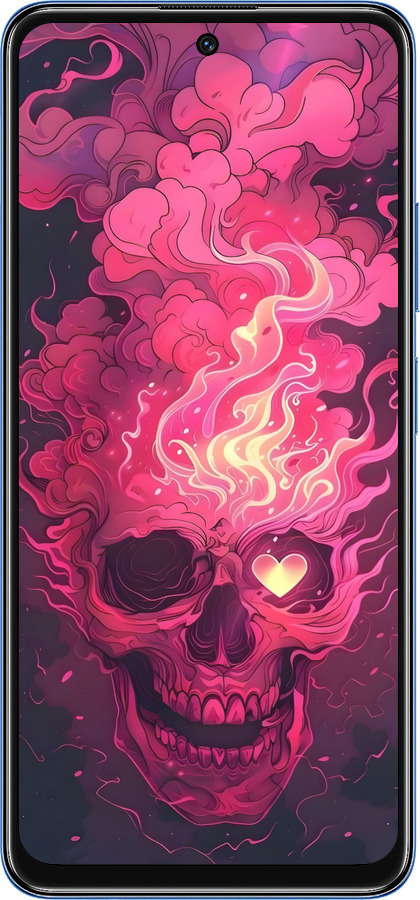 TPU чехол Череп арт для Xiaomi Redmi Note 11 5G - 6385b-3849 изображение 